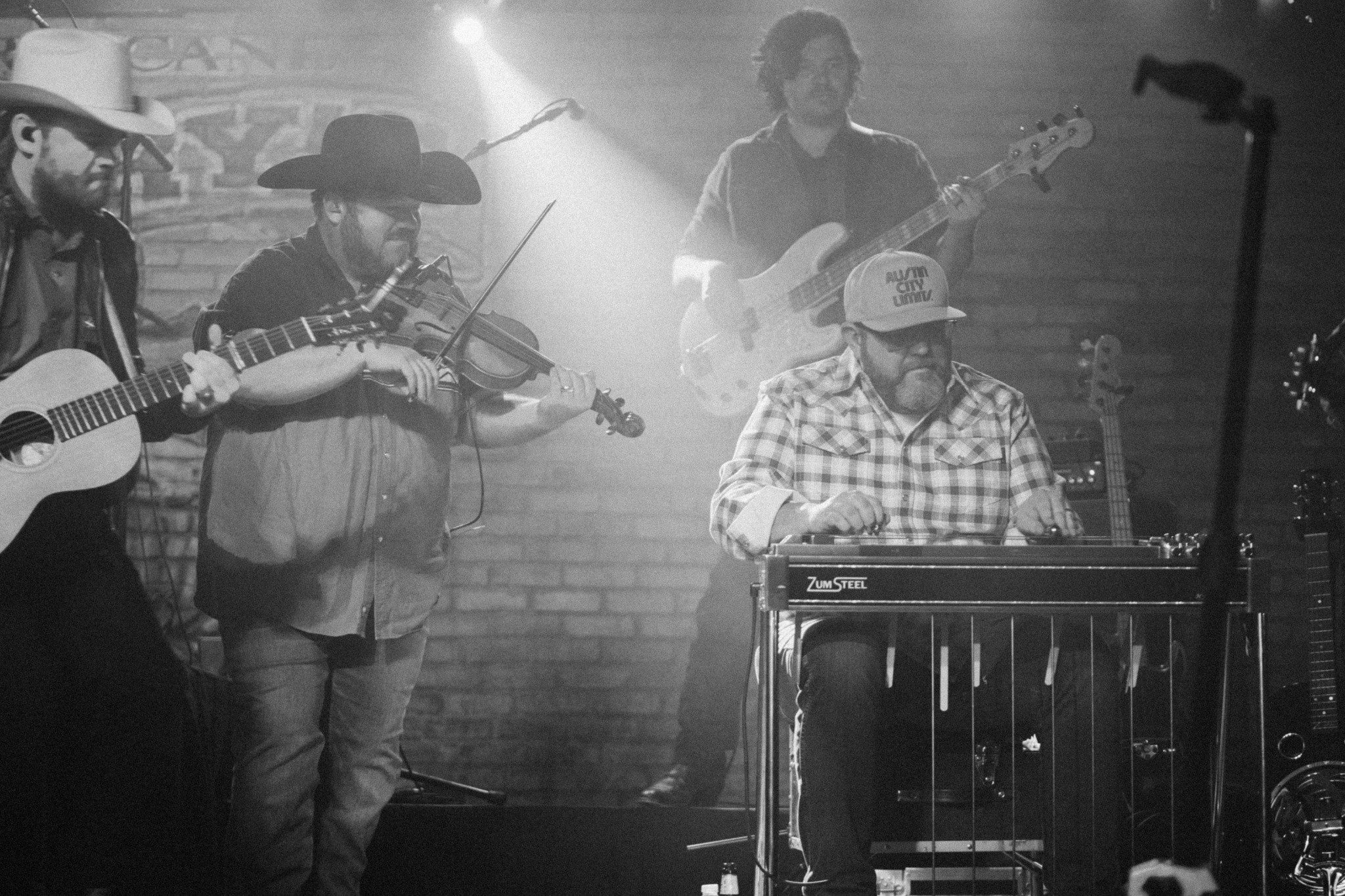 The Panhandlers performing live with Jeremy Moyers on pedal steel
