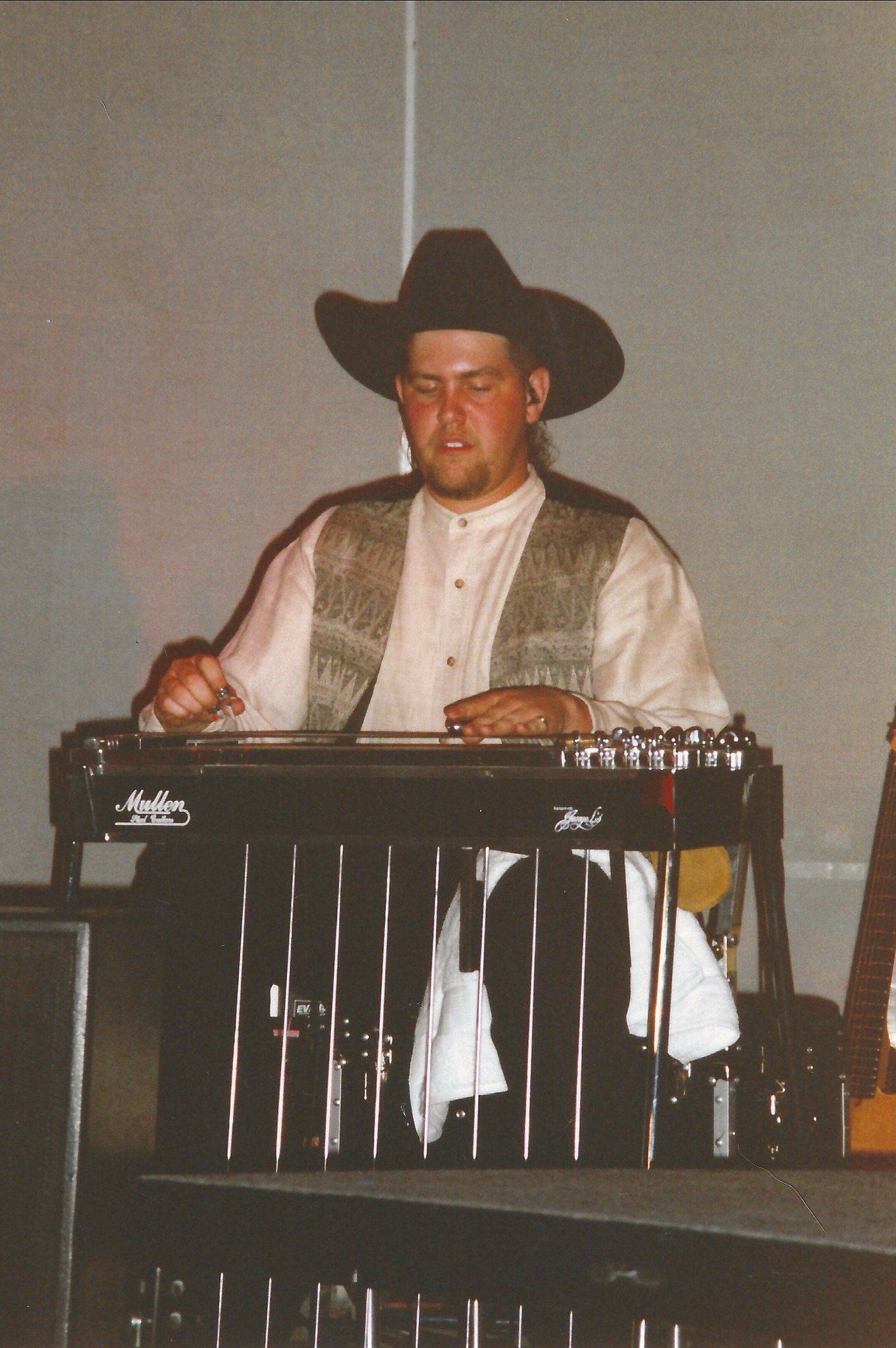 Jeremy Moyers playing pedal steel during the Lonestar years
