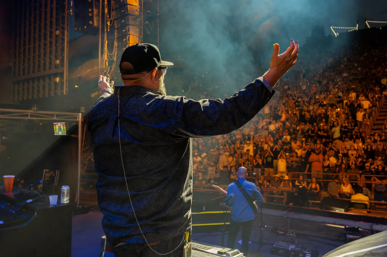 Jeremy Moyers onstage at Red Rocks Amphitheatre